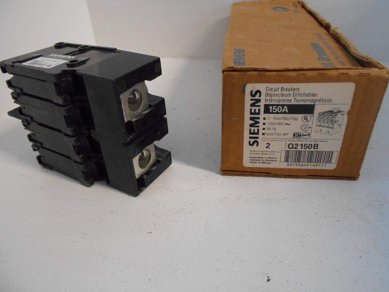 k breaker ITE SIEMENS NEW AMP 2 Q2150B BOX V 240 IN POLE 150 MAIN